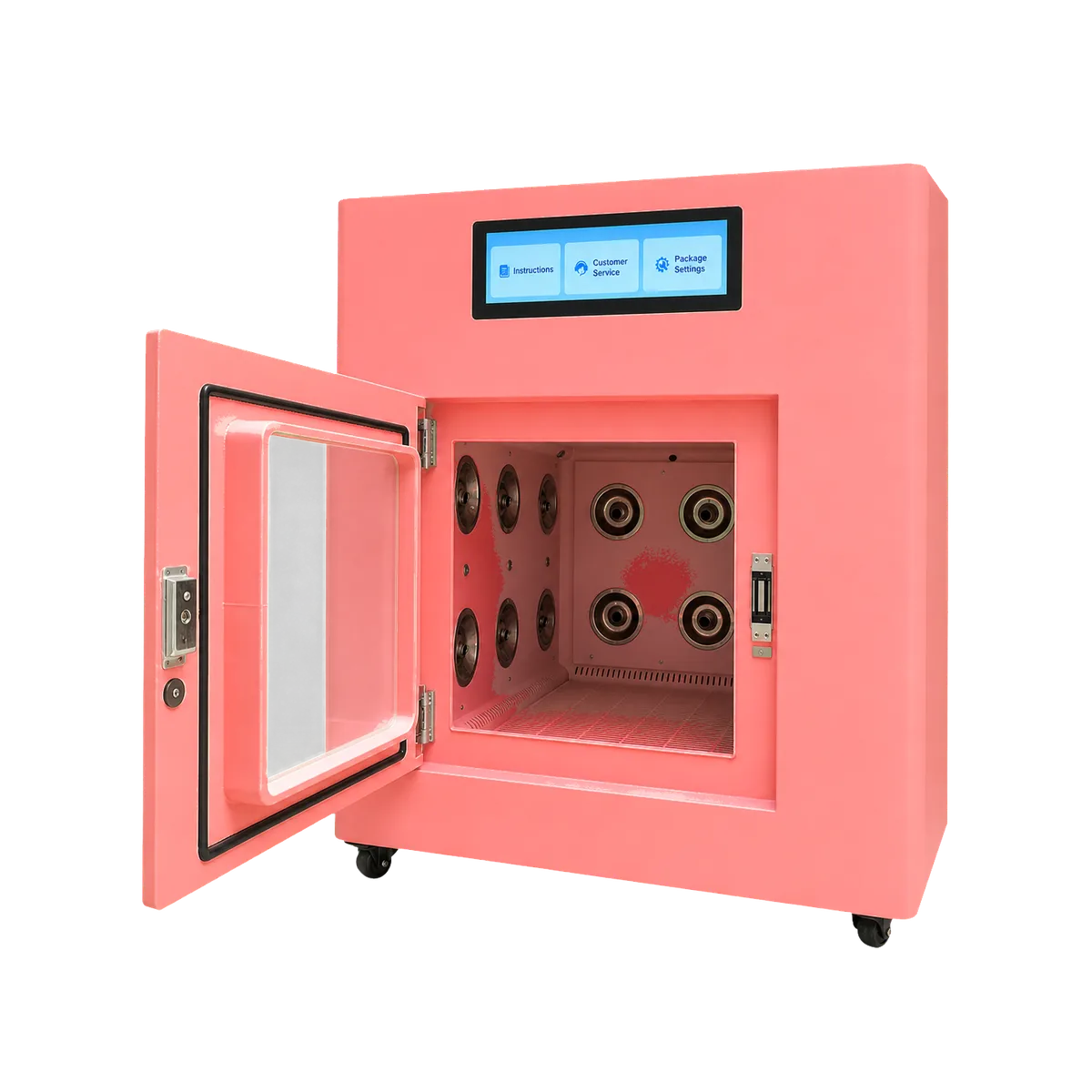 Cabina PetWash abierta tras un servicio